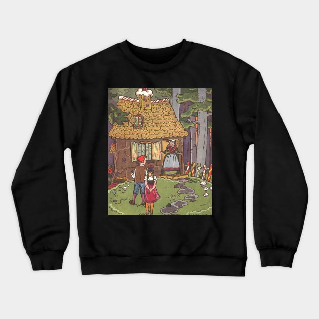 Vintage Fairy Tales, Hansel and Gretel Crewneck Sweatshirt by MasterpieceCafe